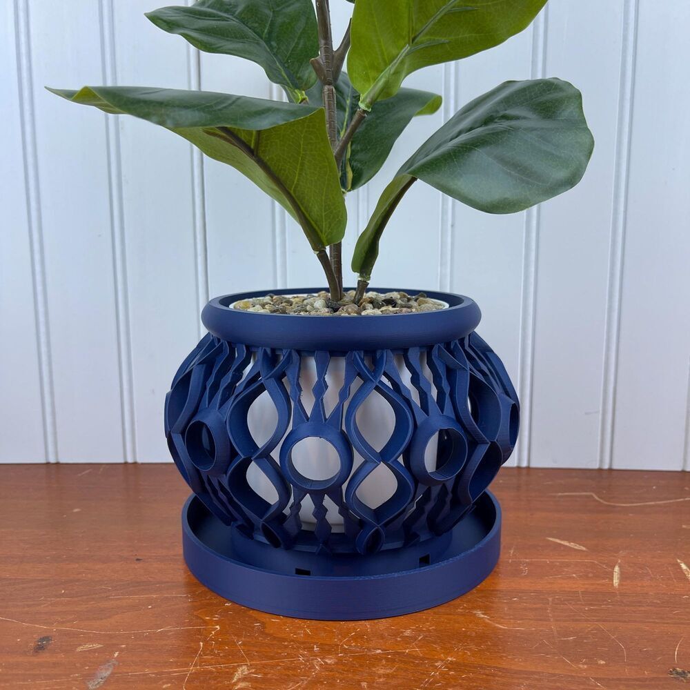 The Lyren Planter Pot & Orchid Pot Hybrid, Orchid Planter with Flower Pot